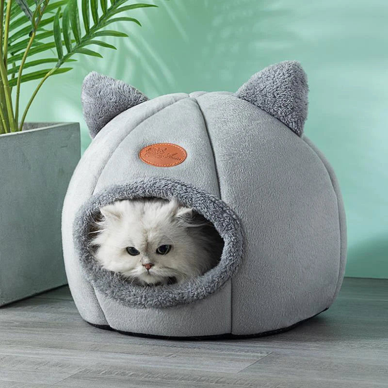 Warm & Fluffy Cat Cave Bed