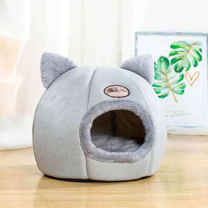 Warm & Fluffy Cat Cave Bed