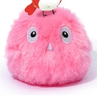 Pink plush ball